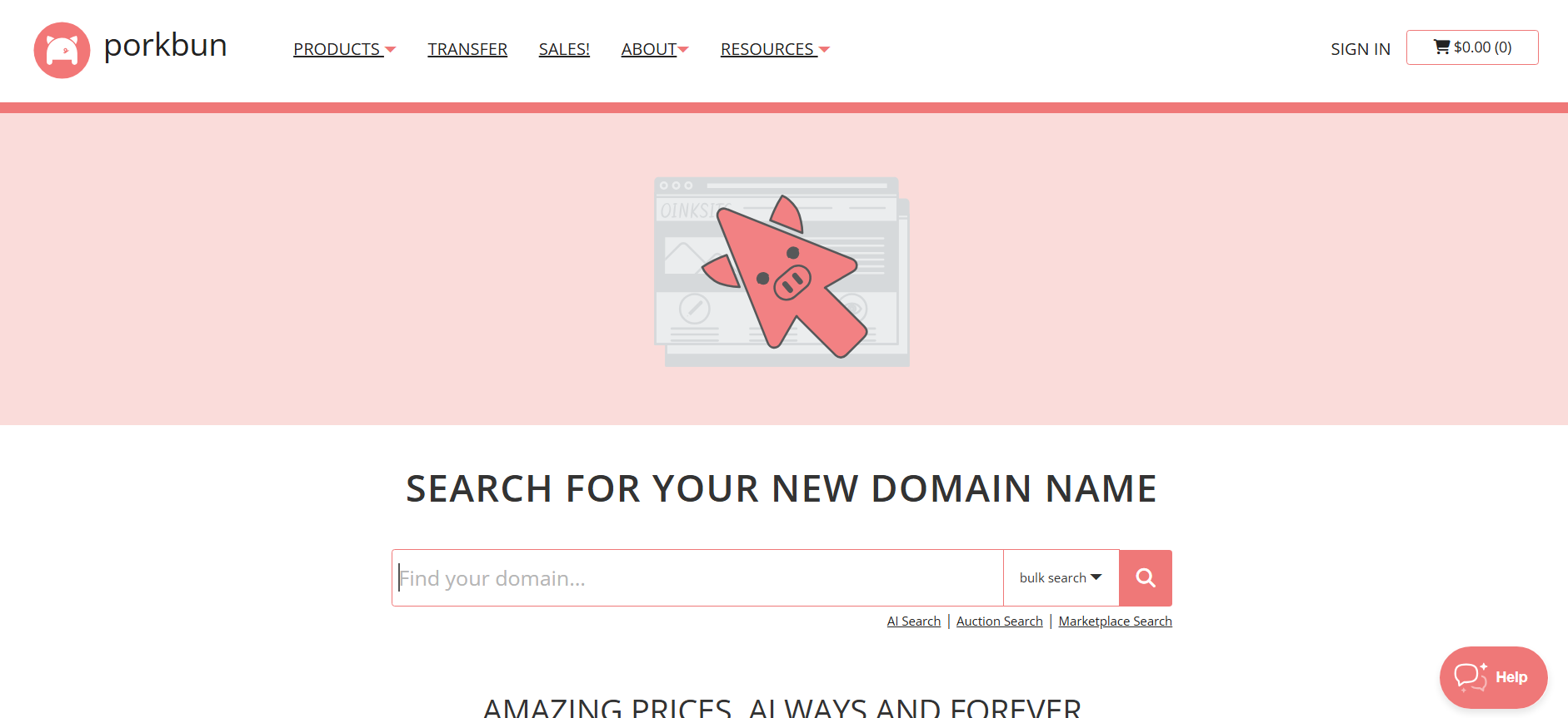 Buying a domain name shown in photo